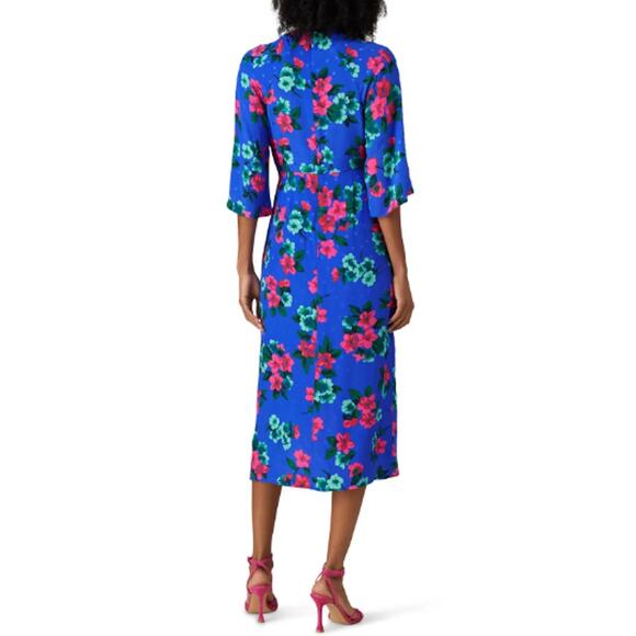 ESSENTIEL ANTWERP Vayen Draped Detail Midi Dress Size 36/ 8 - Picture 2 of 10